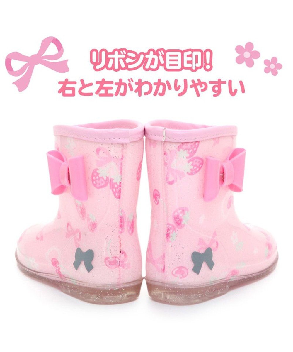 タイムセール 長靴 新品 ピンク 花柄 17ｃｍ キッズ レインブーツ 女の子 梅雨 雨