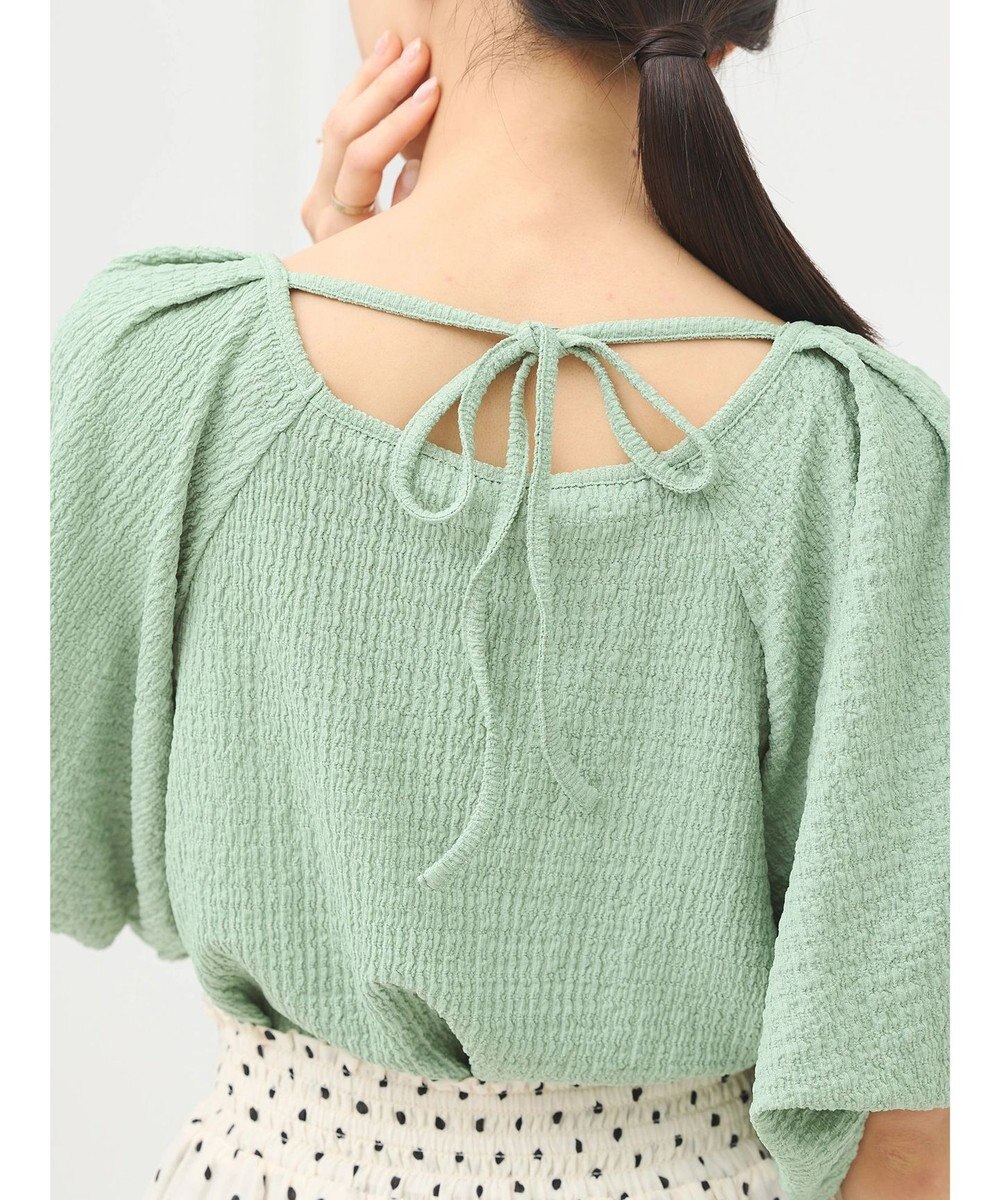 earth music&ecology バルーンスリーブプルオーバー 