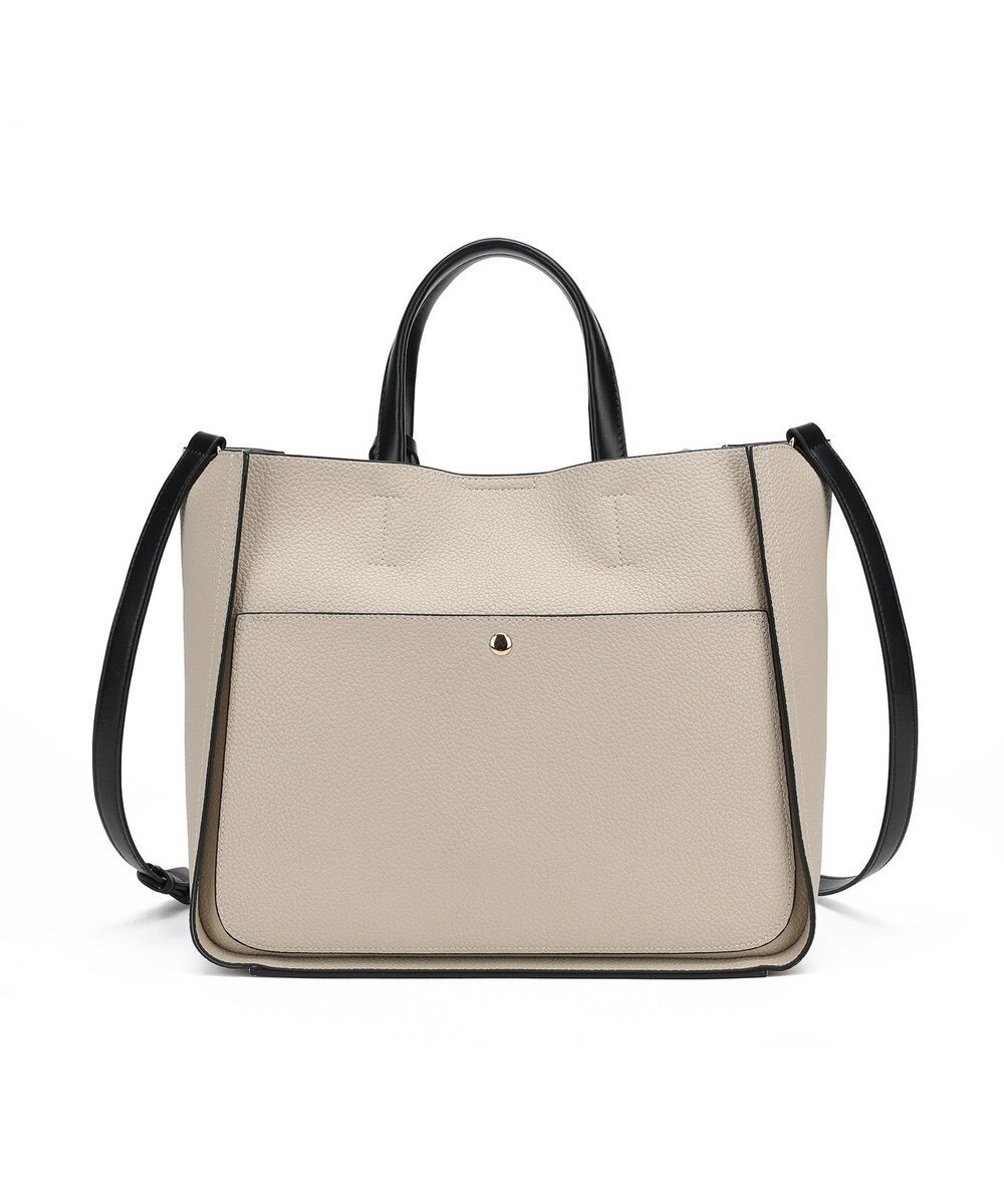 style code 【MERCURYDUO/マーキュリーデュオ】ラージポケット　2WAY ラージトートバッグ　キーリングチャーム付き 