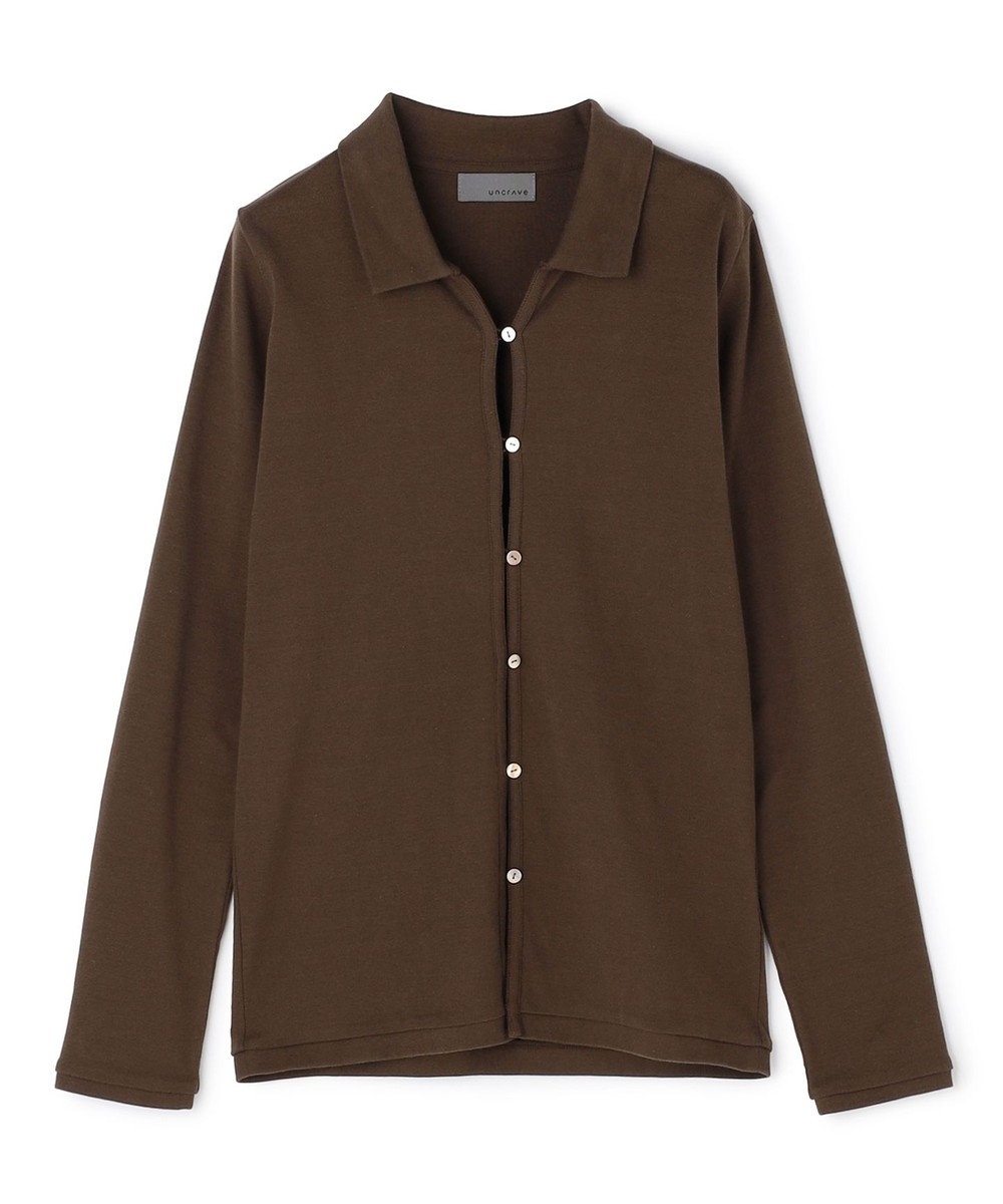 uncrave プレーンジャージー カーディガン 