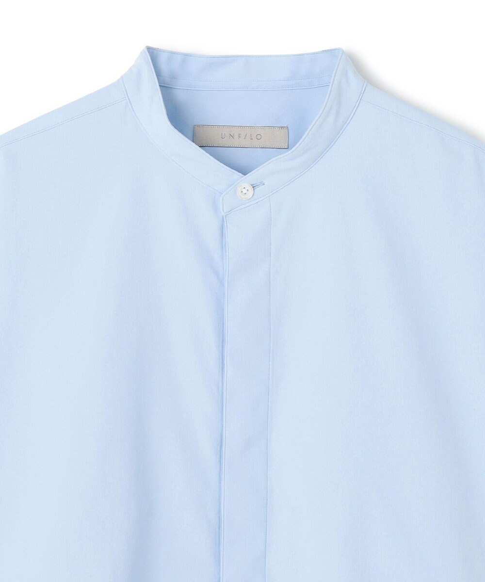 UNFILO MENS コンフォートシャツ バンドカラー 