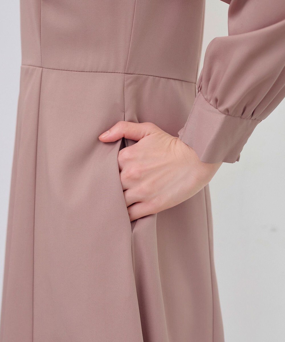 Tiaclasse 【セレモニー・洗える】ハートネックくるみ釦ワンピース 