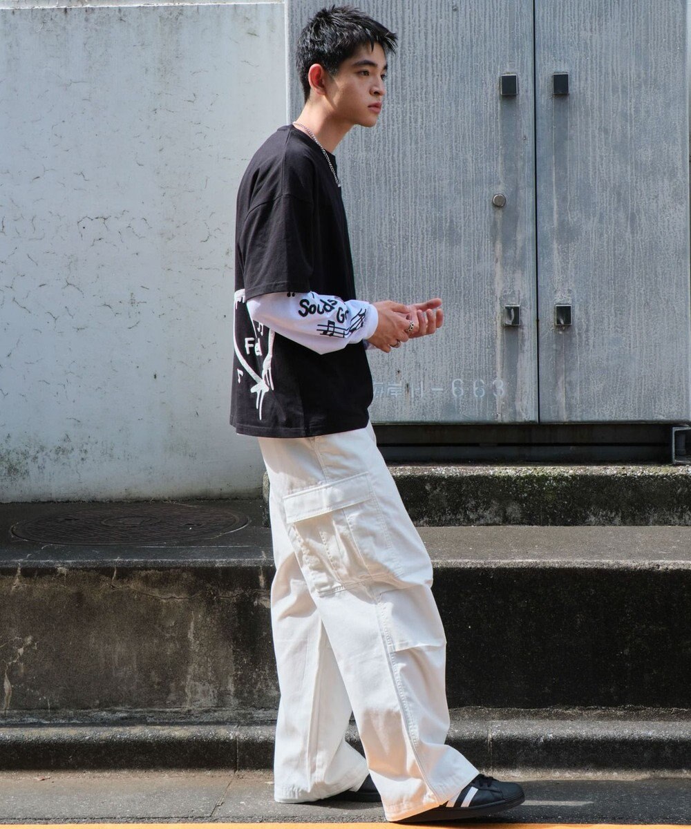 WEGO 【ユニセックス着用ITEM/2点SET】アクセ付きアンサンブルT（LS） 