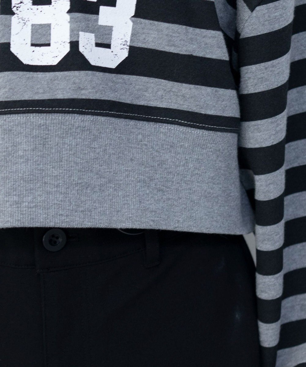 WEGO グラフィックオフショルショートスウェット 