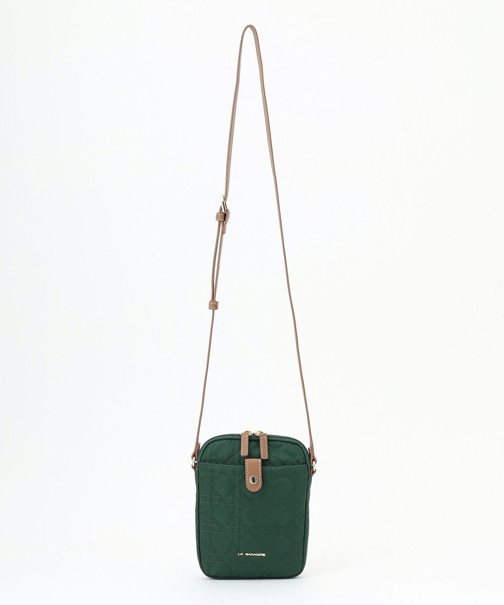 LA BAGAGERIE グリッドキルティングミニショルダー 