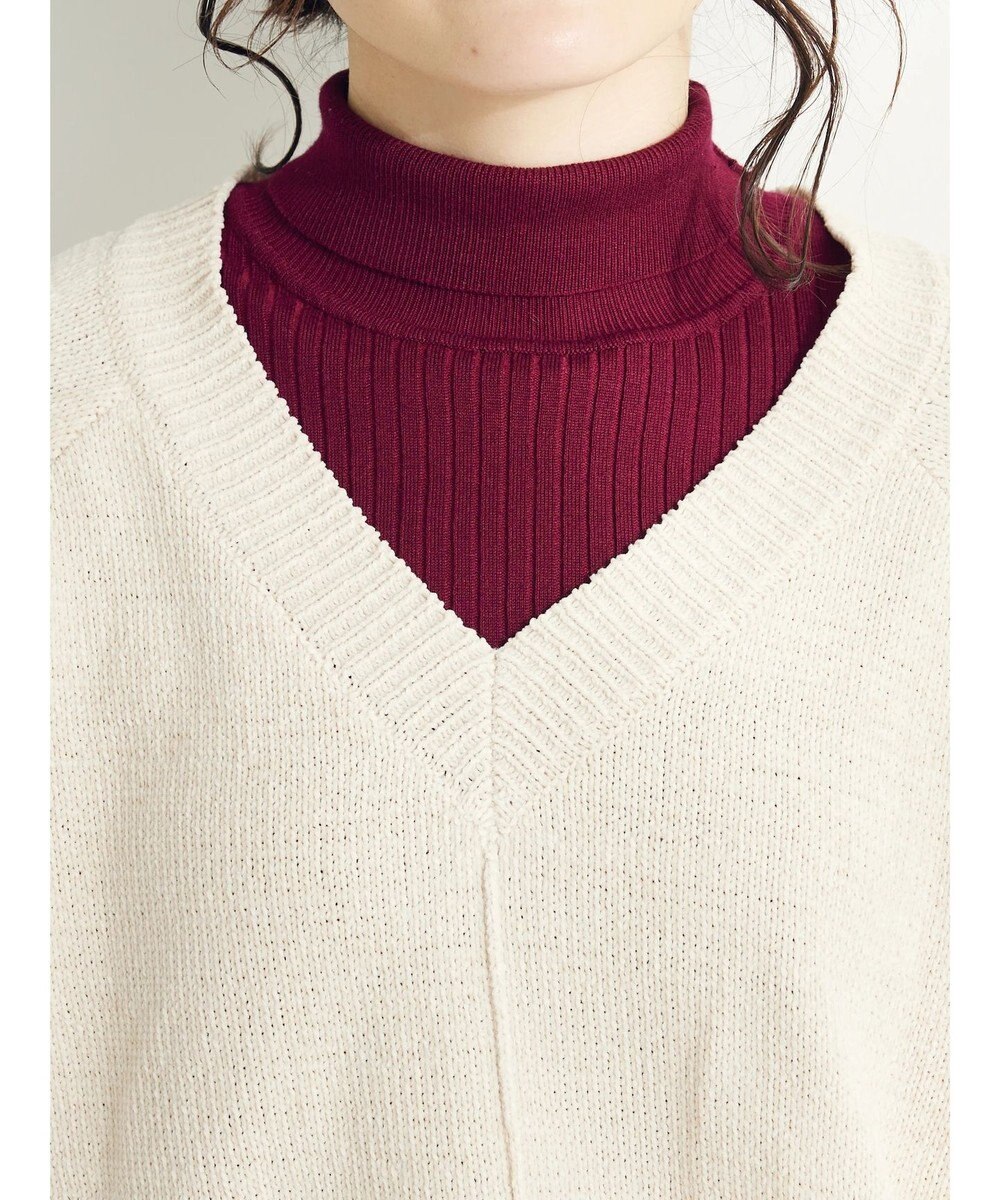 CRAFT STANDARD BOUTIQUE 洗えるコードモールＶネックプルオーバー 