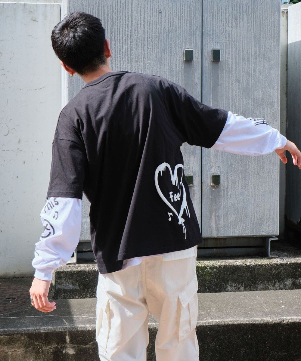 WEGO 【ユニセックス着用ITEM/2点SET】アクセ付きアンサンブルT（LS） 