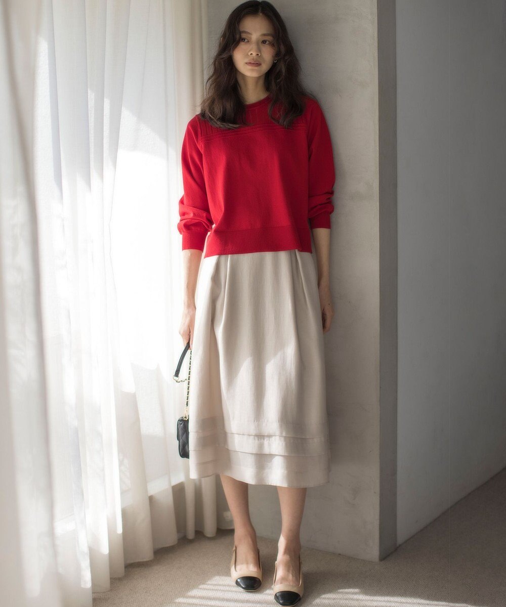 組曲 ラメオーガンジー スカート 