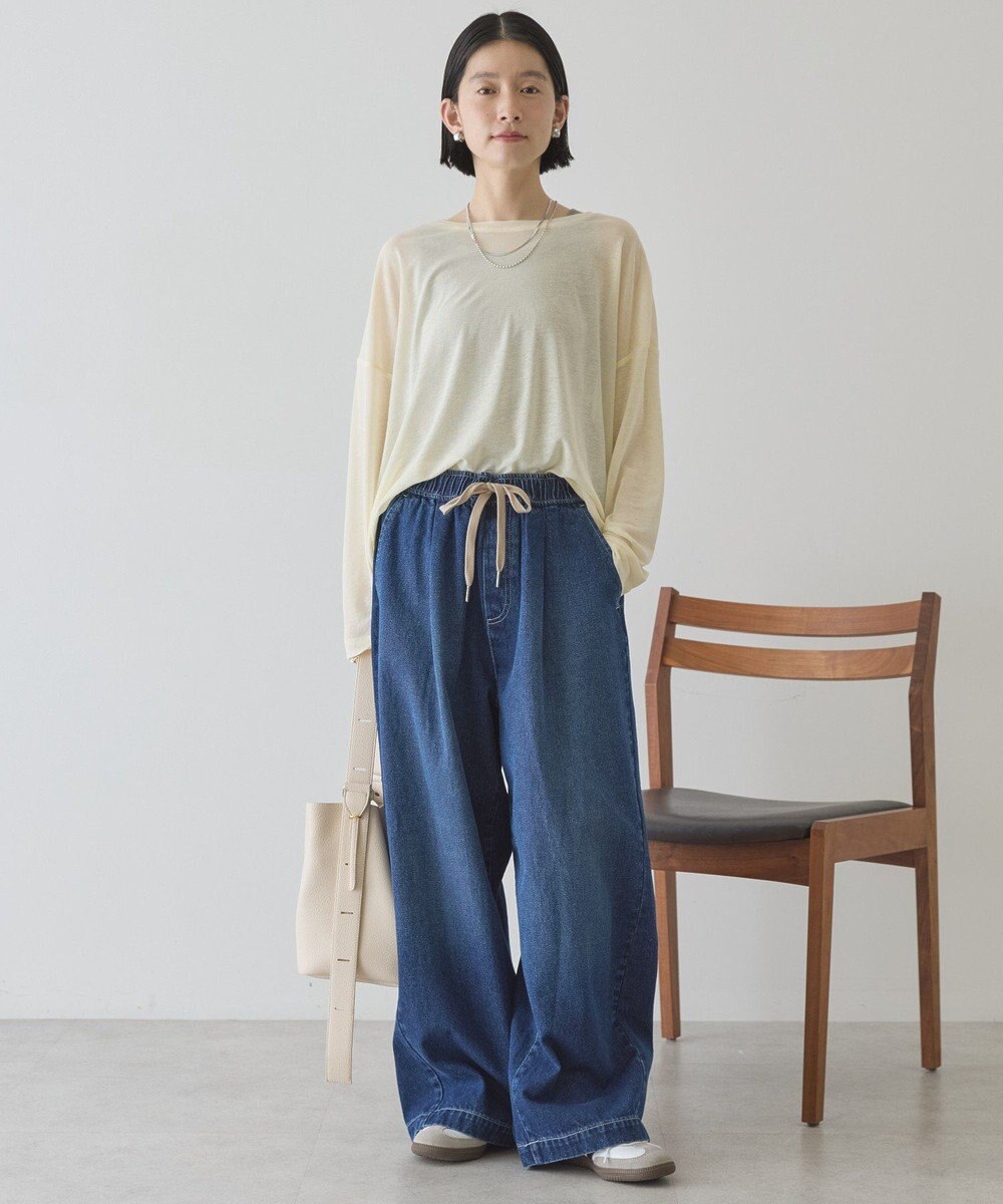 AMERICAN HOLIC イージーデニムワイドパンツ 