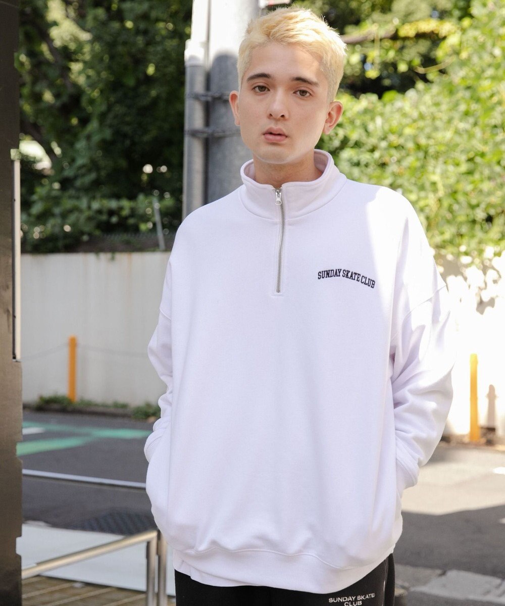 WEGO ヘビーウエイトハーフZIPワンポイントPO 