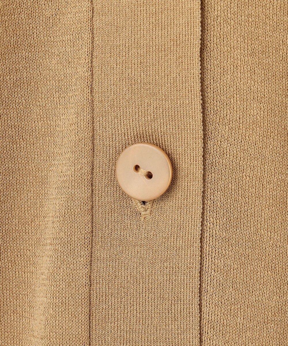 ICB L 【洗える】 マーセライズコットンシアー カーディガン 