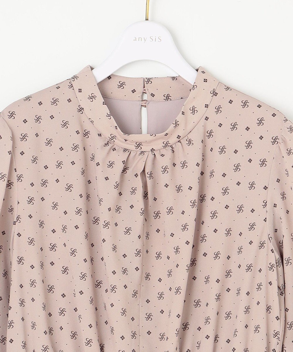 ANY SIS 【洗える】2WAYボウプリント ワンピース 