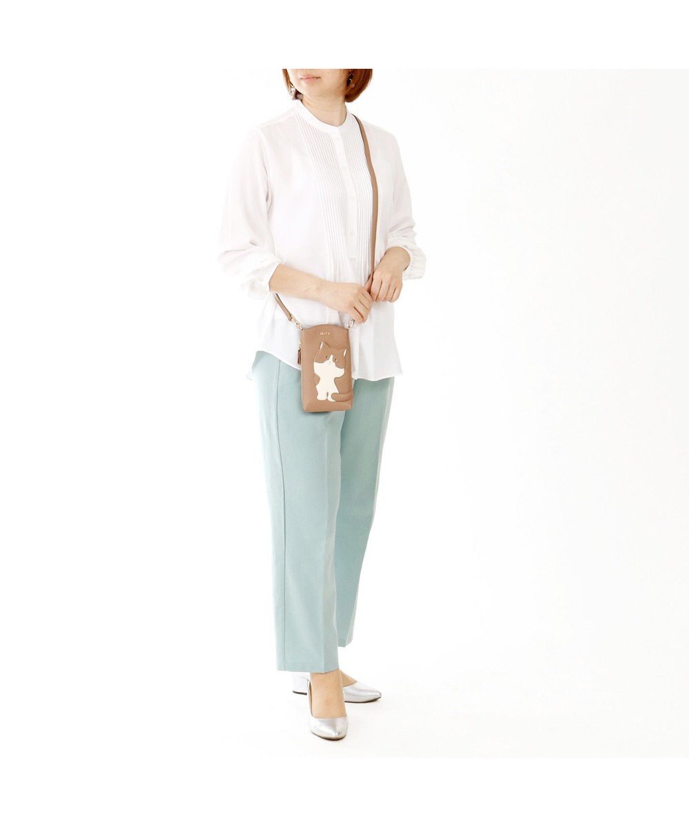 IBIZA アニマーダ　牛革　スマートフォンポシェット（ネコ） 