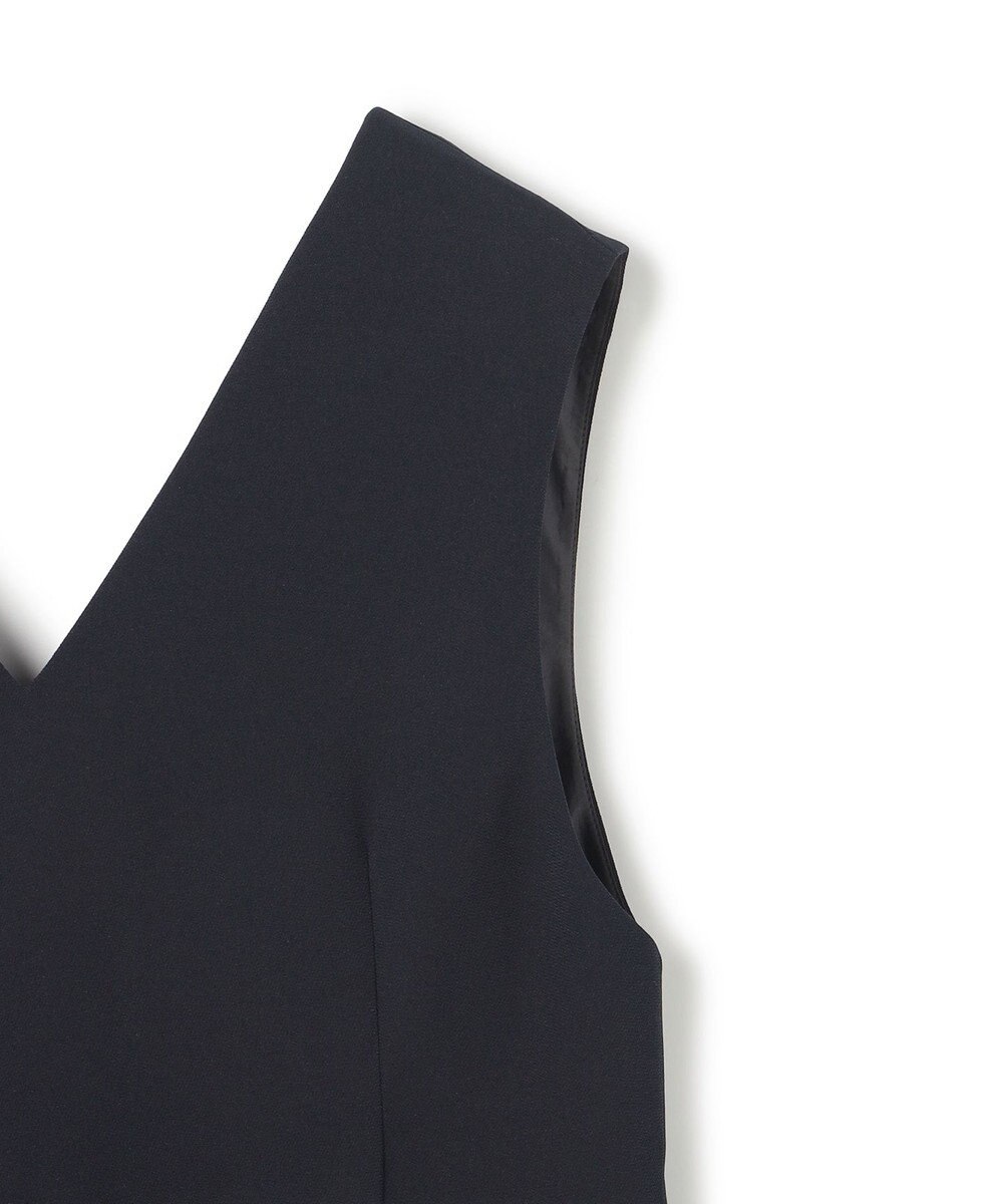 uncrave ウォッシャブルダブルクロス プリーツオールインワン 