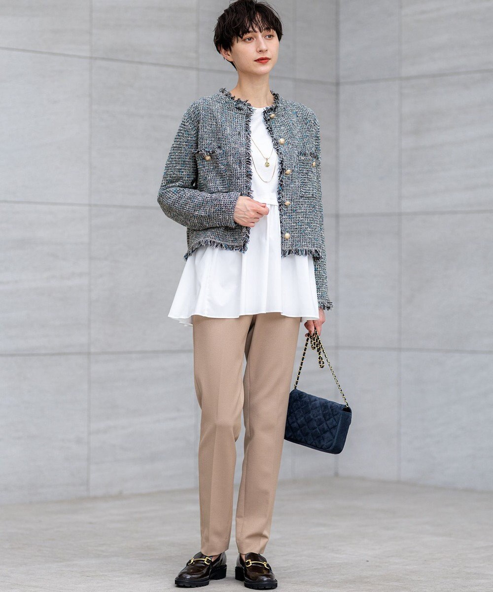 23区 S 【見上愛さん着用/GLOW11月号掲載】ツイード ニット ジャケット 