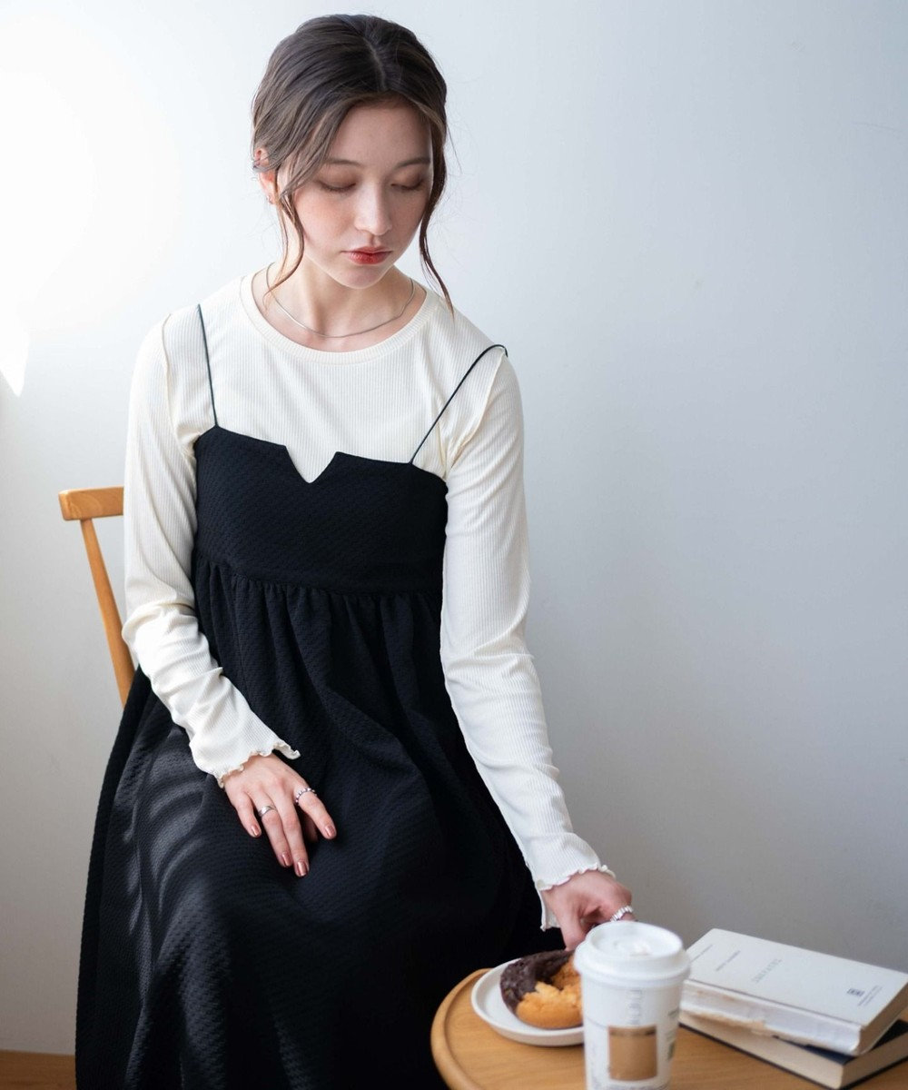 WEGO ソフトタッチクルーネックロンT 