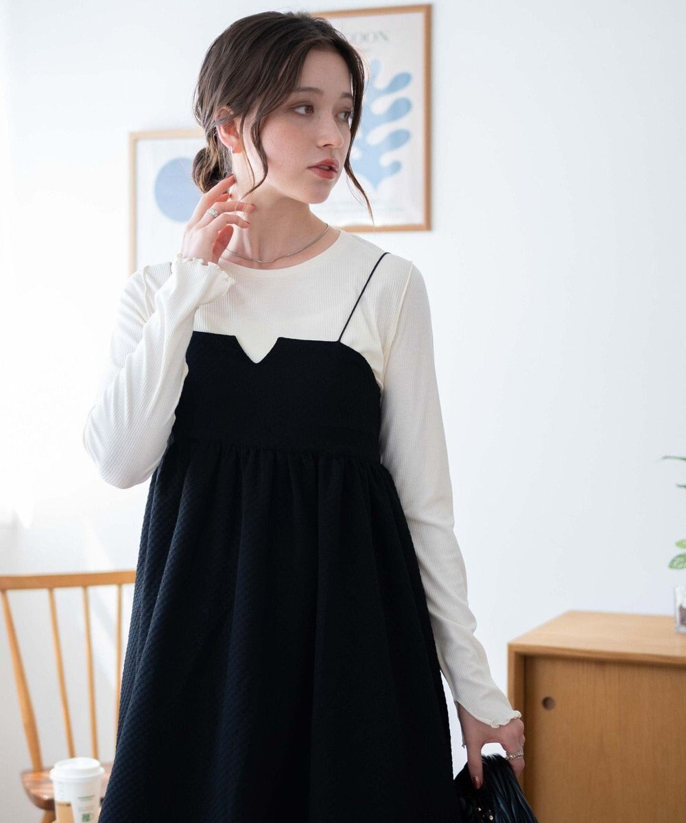 WEGO ソフトタッチクルーネックロンT 