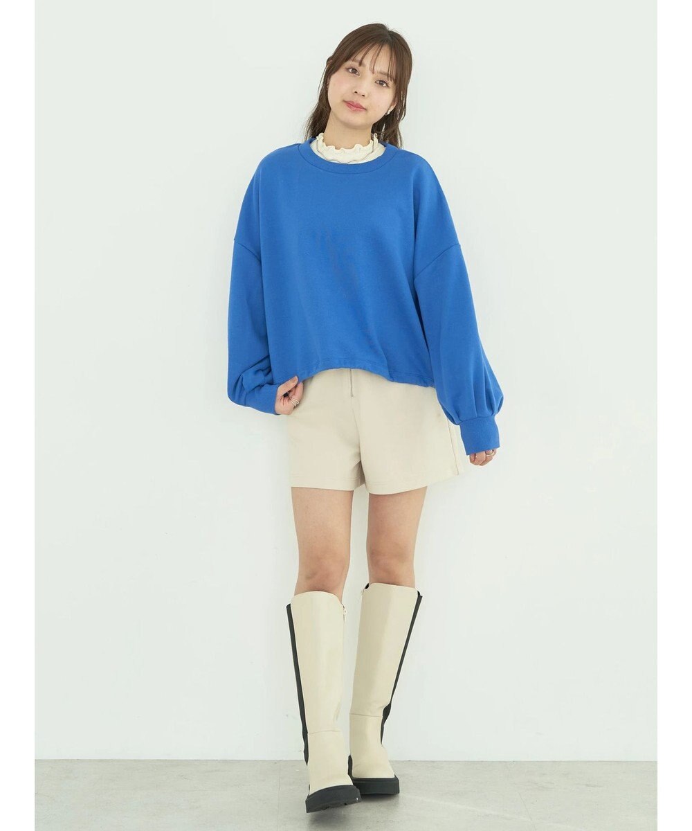 earth music&ecology 裏毛ドロストプルオーバー 