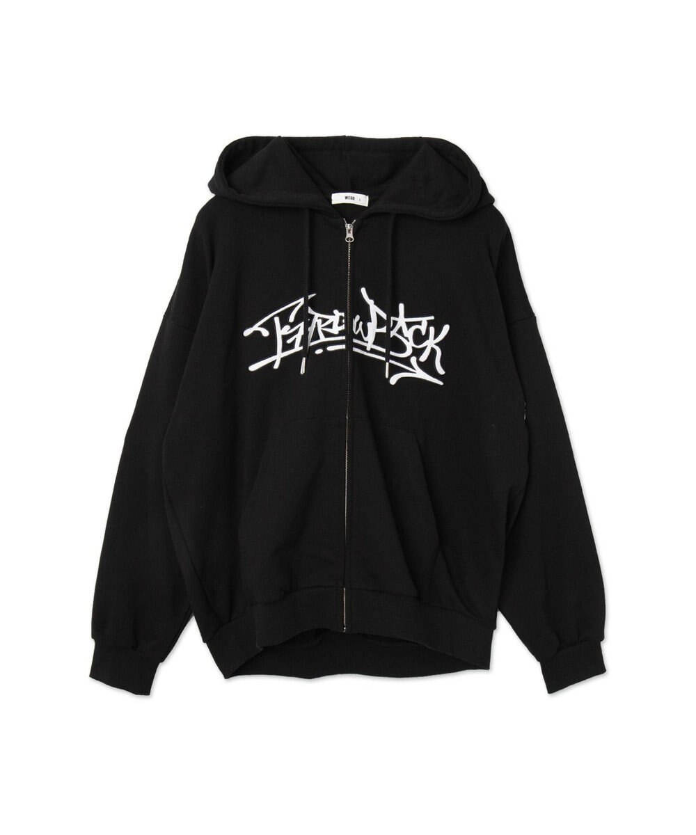 WEGO ワッペンロゴジップパーカー 