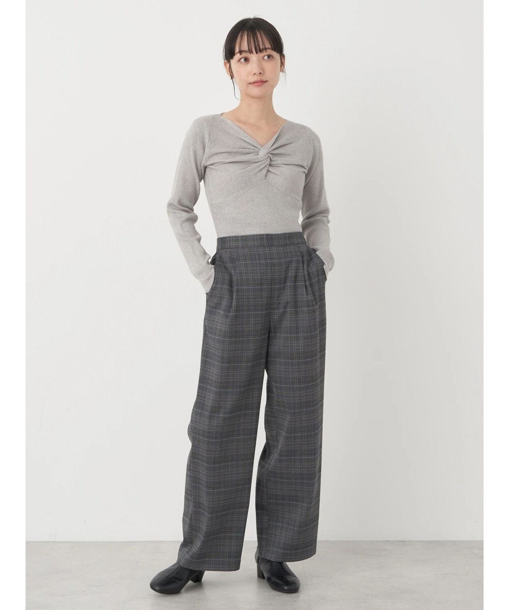 earth music&ecology ツイストリブラメニットプルオーバー 