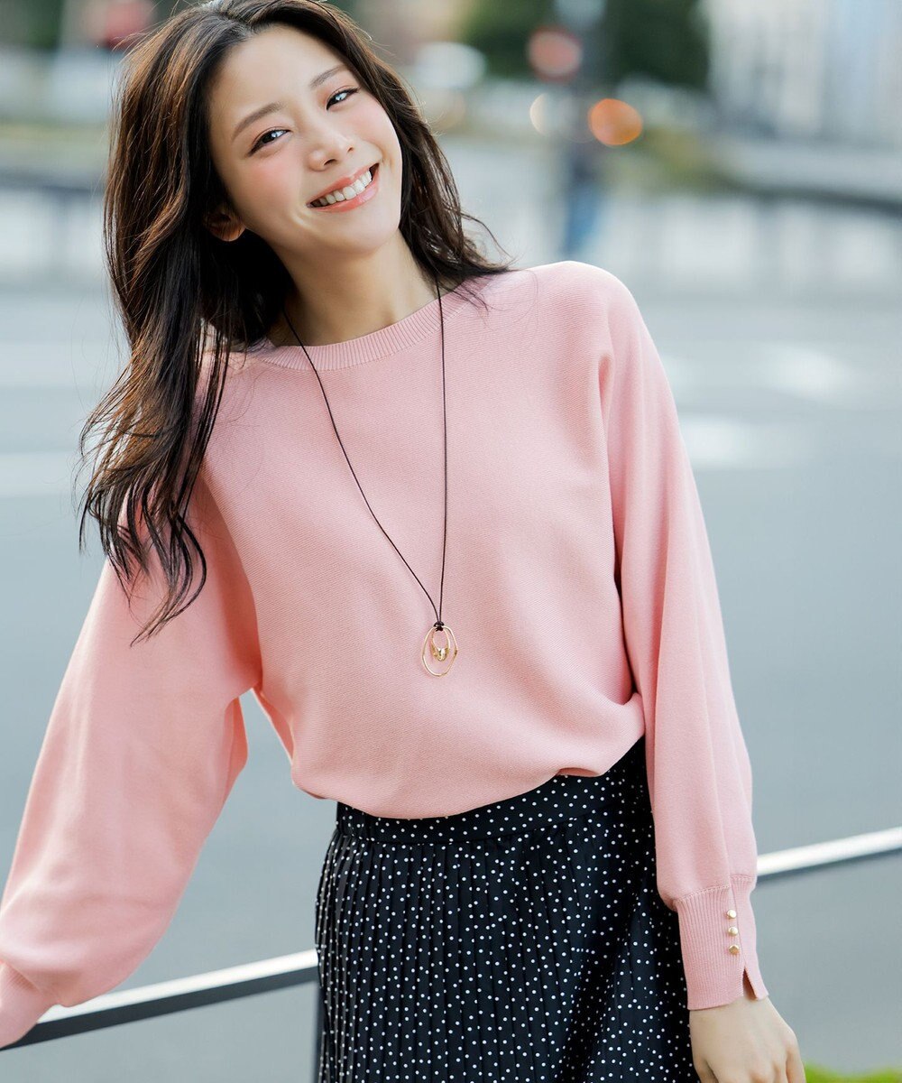 ANY SIS L 【花粉リリース】ドルマン ニット 