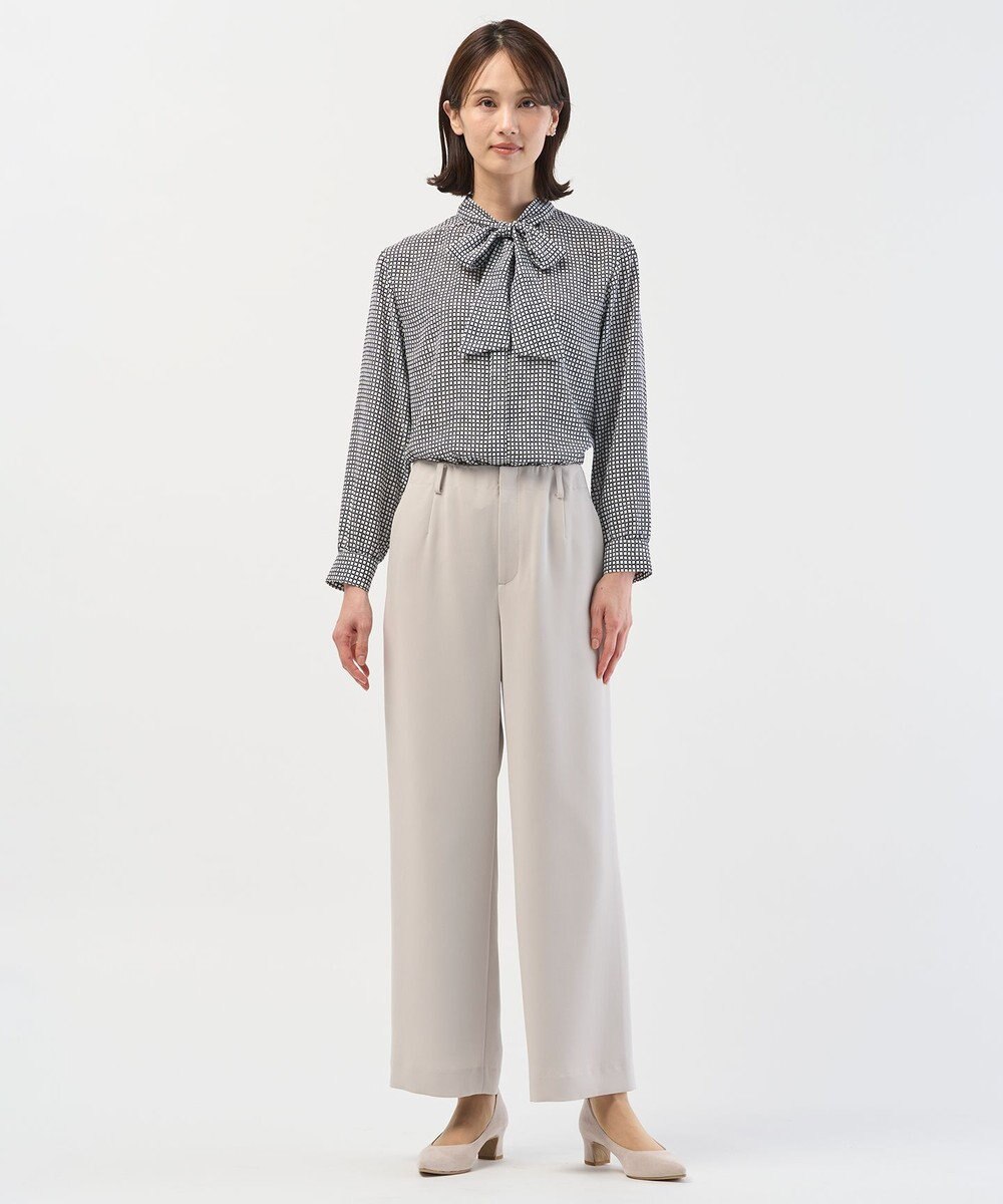J.PRESS LADIES L 【セットアップ対応】セラテリーダブルクロス セミワイド パンツ 