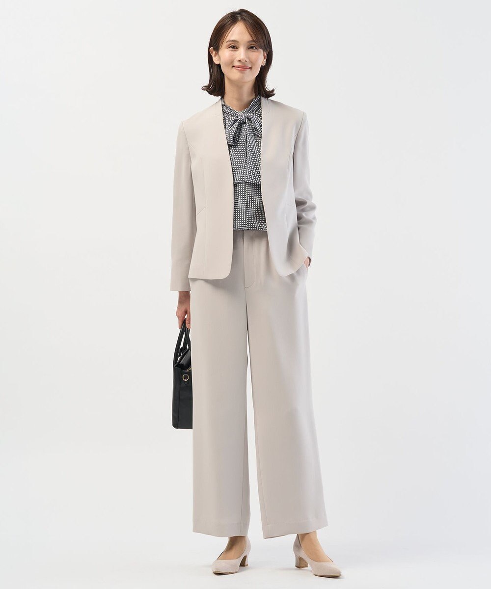 J.PRESS LADIES L 【セットアップ対応】セラテリーダブルクロス セミワイド パンツ 