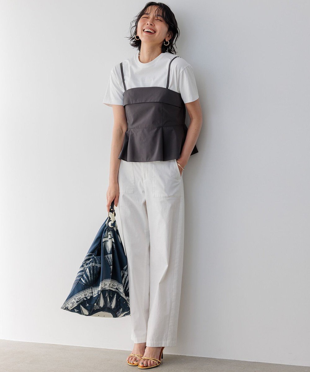 23区 【CLASSY.コラボ】ビスチェコンビ シャツワンピース 