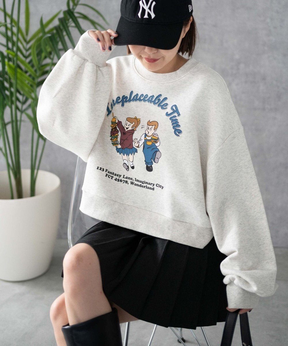 WEGO イラストプルオーバースウェット 