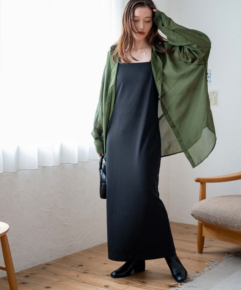 WEGO ボリュームスリーブシアーシャツ 