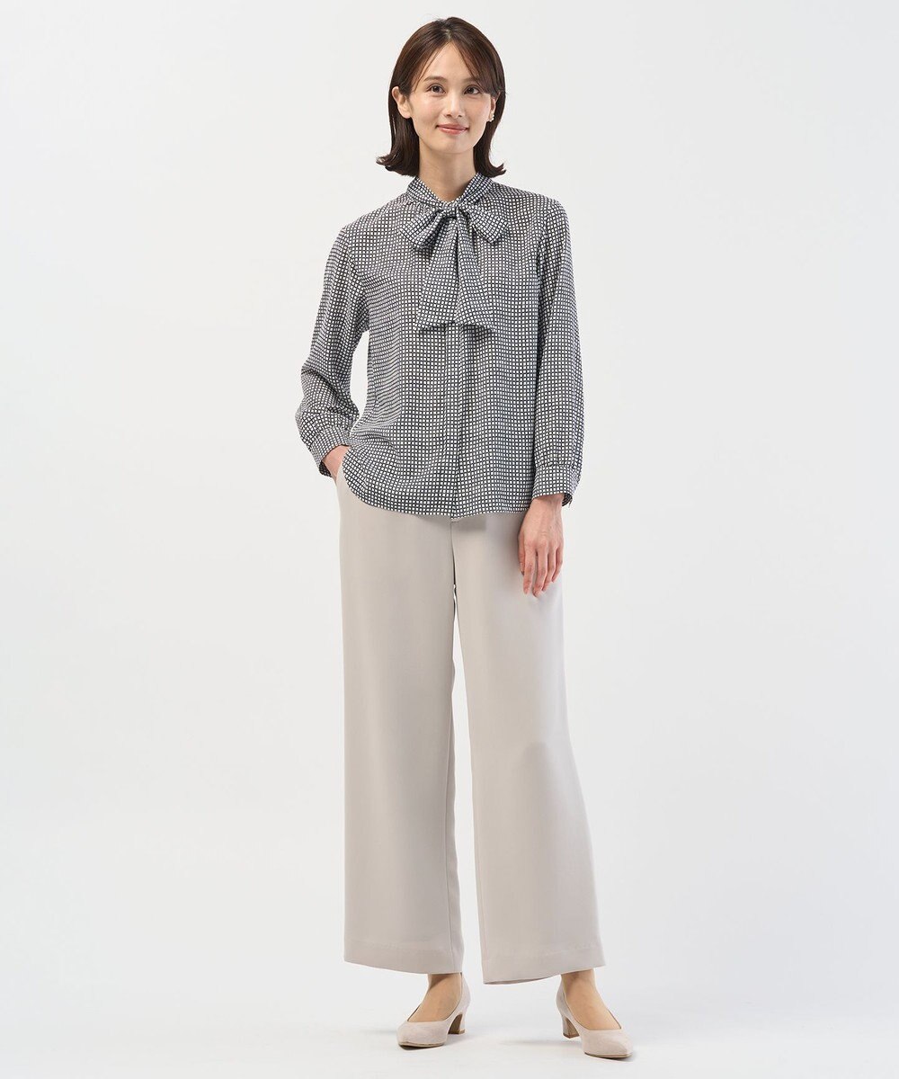 J.PRESS LADIES L 【セットアップ対応】セラテリーダブルクロス セミワイド パンツ 