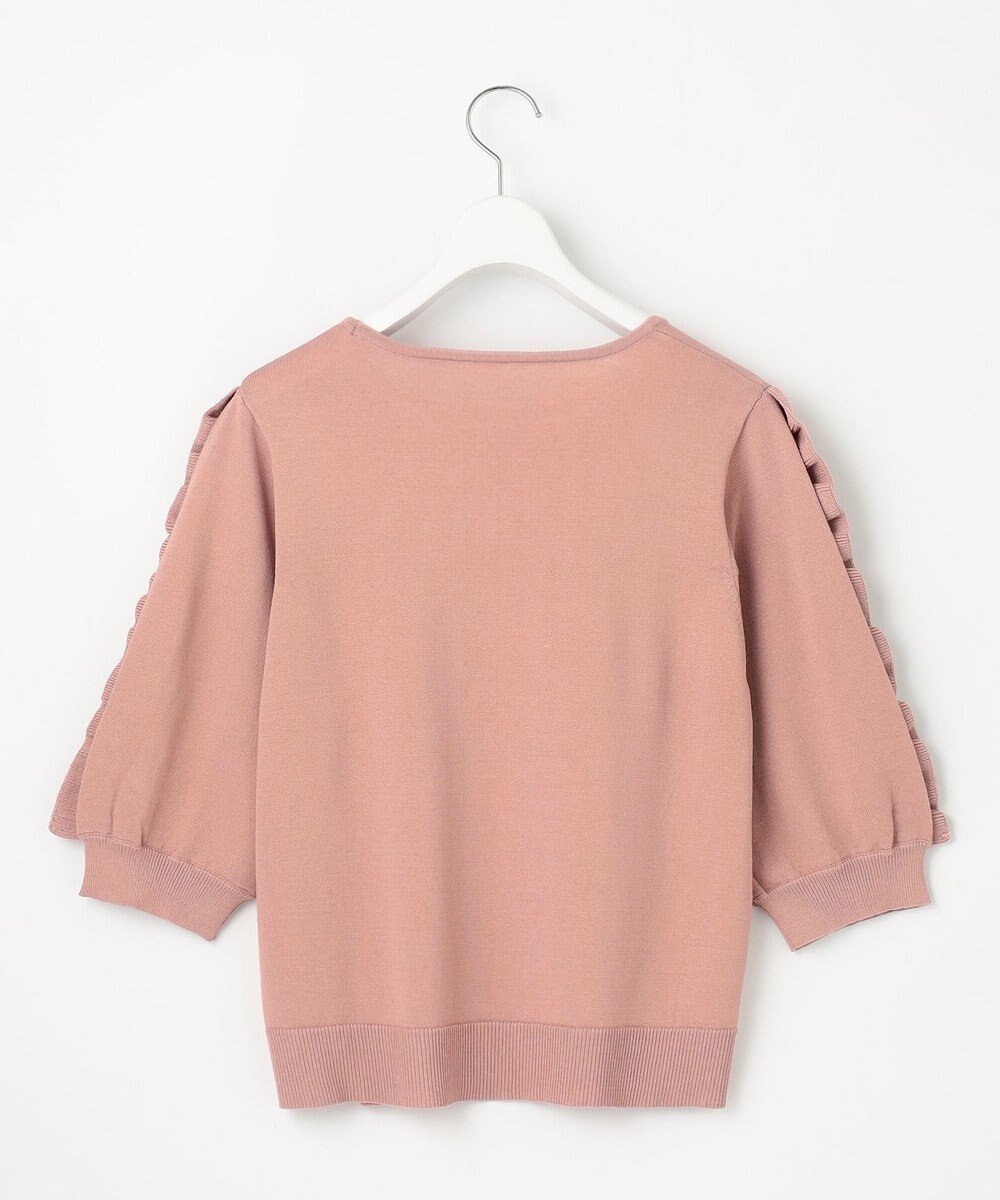 Feroux 【洗える】フリルスリーブニット 