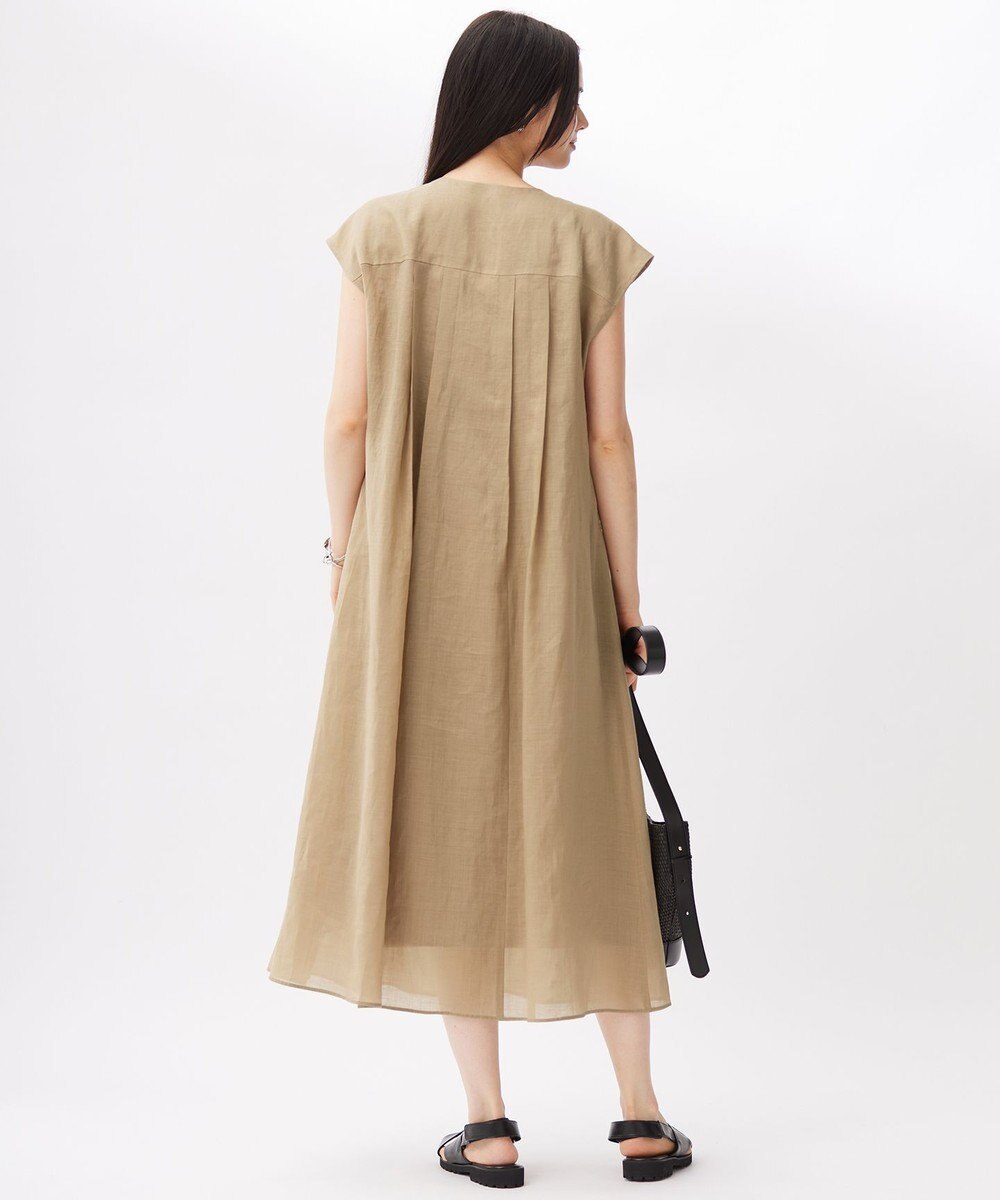 自由区 【カタログ掲載・接触冷感・洗える】シアーラミーローンフレンチスリーブ ワンピース 