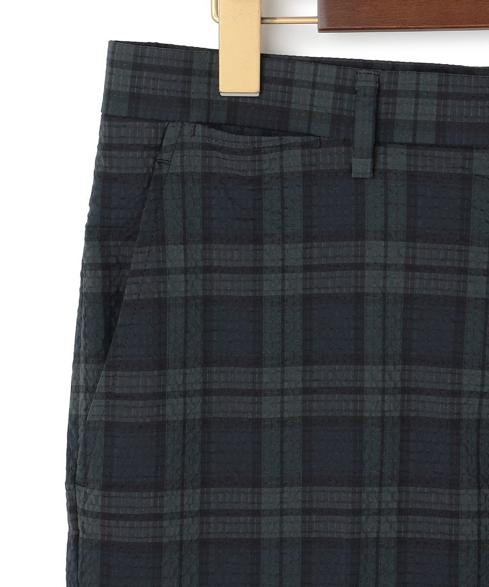 J.PRESS MEN クールマックスサッカー ステムテーパードパンツ 