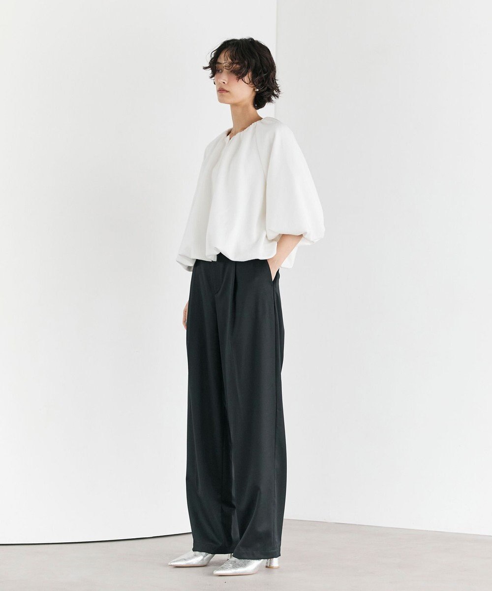 #Newans 【セレモニーにも/洗濯機可】バルーンヘムライトブルゾン​ 