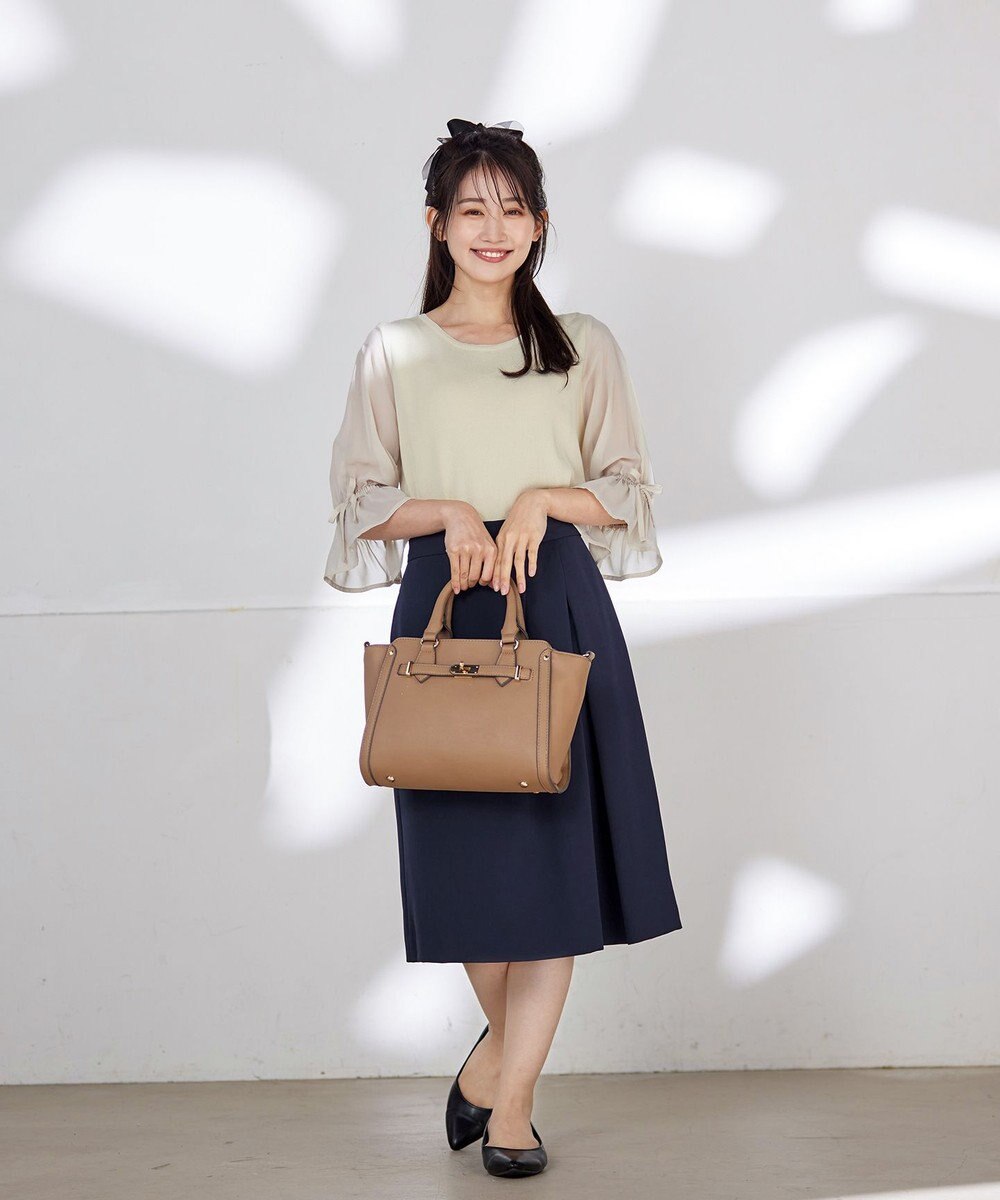 Tiaclasse L 【洗える】キャンディースリーブニットトップス 