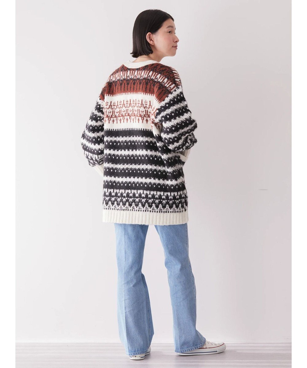 AMERICAN HOLIC フェアアイル柄ニットカーディガン 