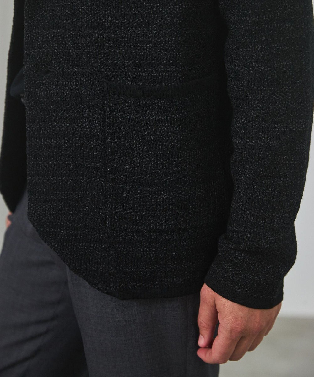 GOTAIRIKU テーラード設計【洗える】ニット カーディガンジャケット 