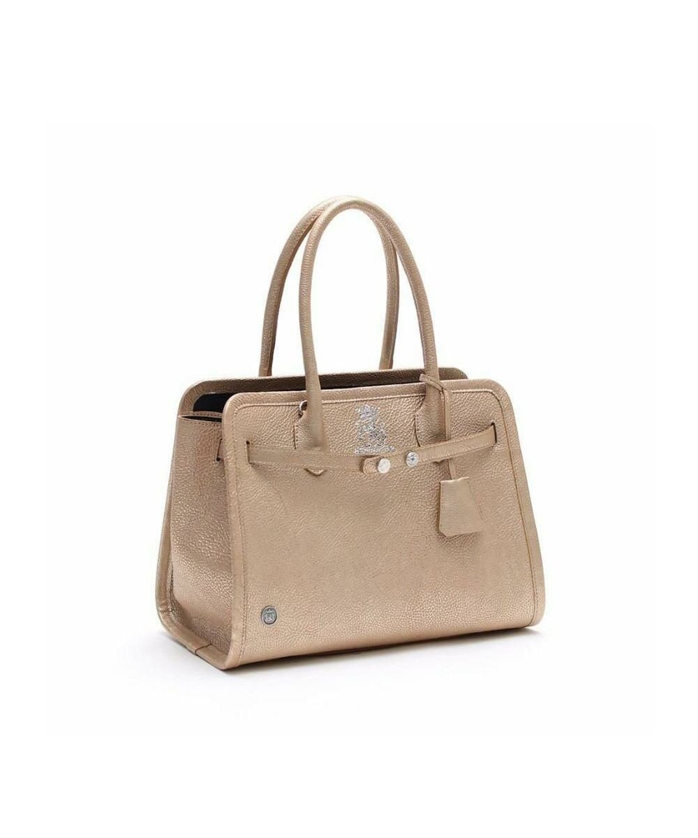 A.D.M.J. 【牛革】メタリックレザー/ヘリ巻きベルトトートM(Dカン+) 