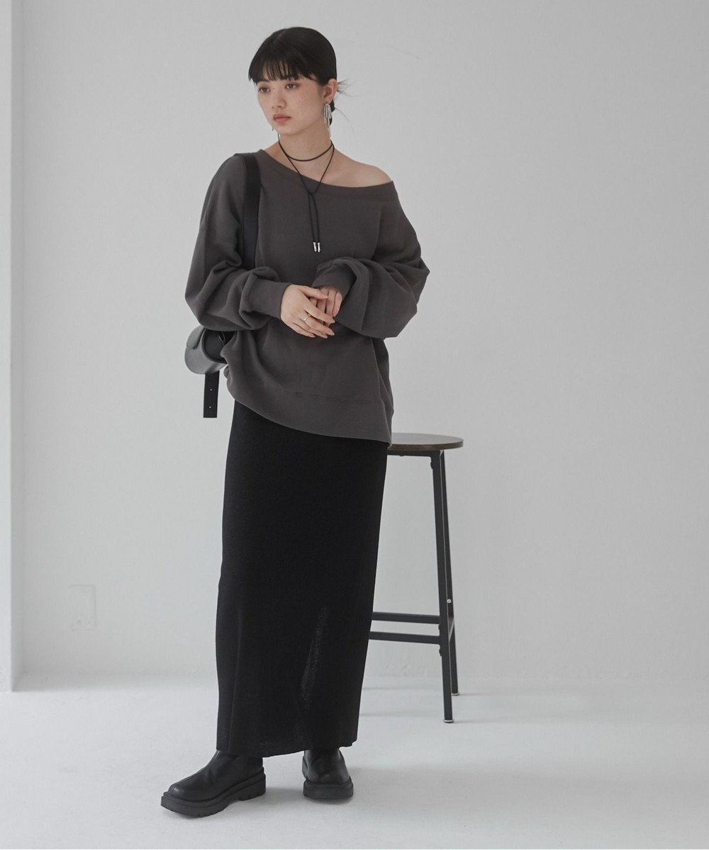 WEGO 【ANGIE VINTAGE/SETUP対応アイテム】オフショルダー裏毛スウェット 