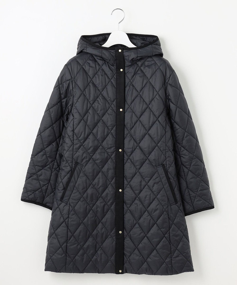 J.PRESS LADIES L 【WEB限定カラーあり・洗える】コンパクトタフタキルティング フーデッド コート 