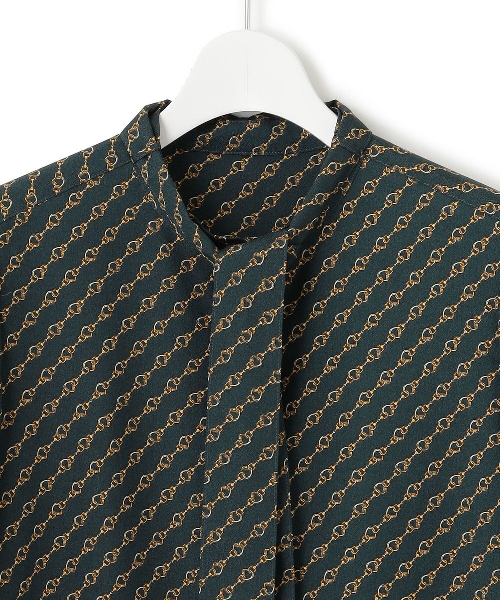 23区 【洗える】Ratti チェーンモチーフ ボウタイ ブラウス 