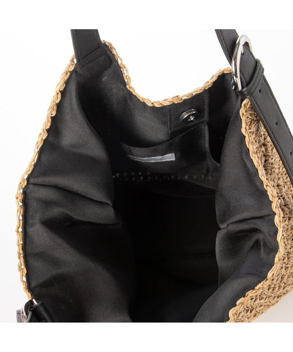 UNBILLION カシュカシュ cachecache / ベルトハンドルクロッシェトート カゴバッグ 