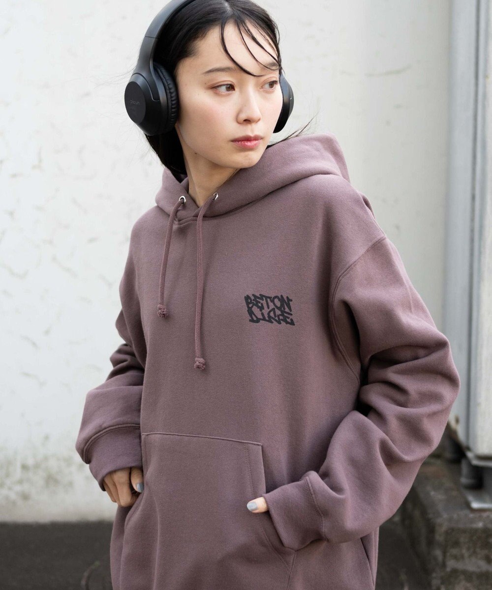 WEGO 【裏起毛/ユニセックス着用ITEM】リラックスフィットグラフィックパーカー 