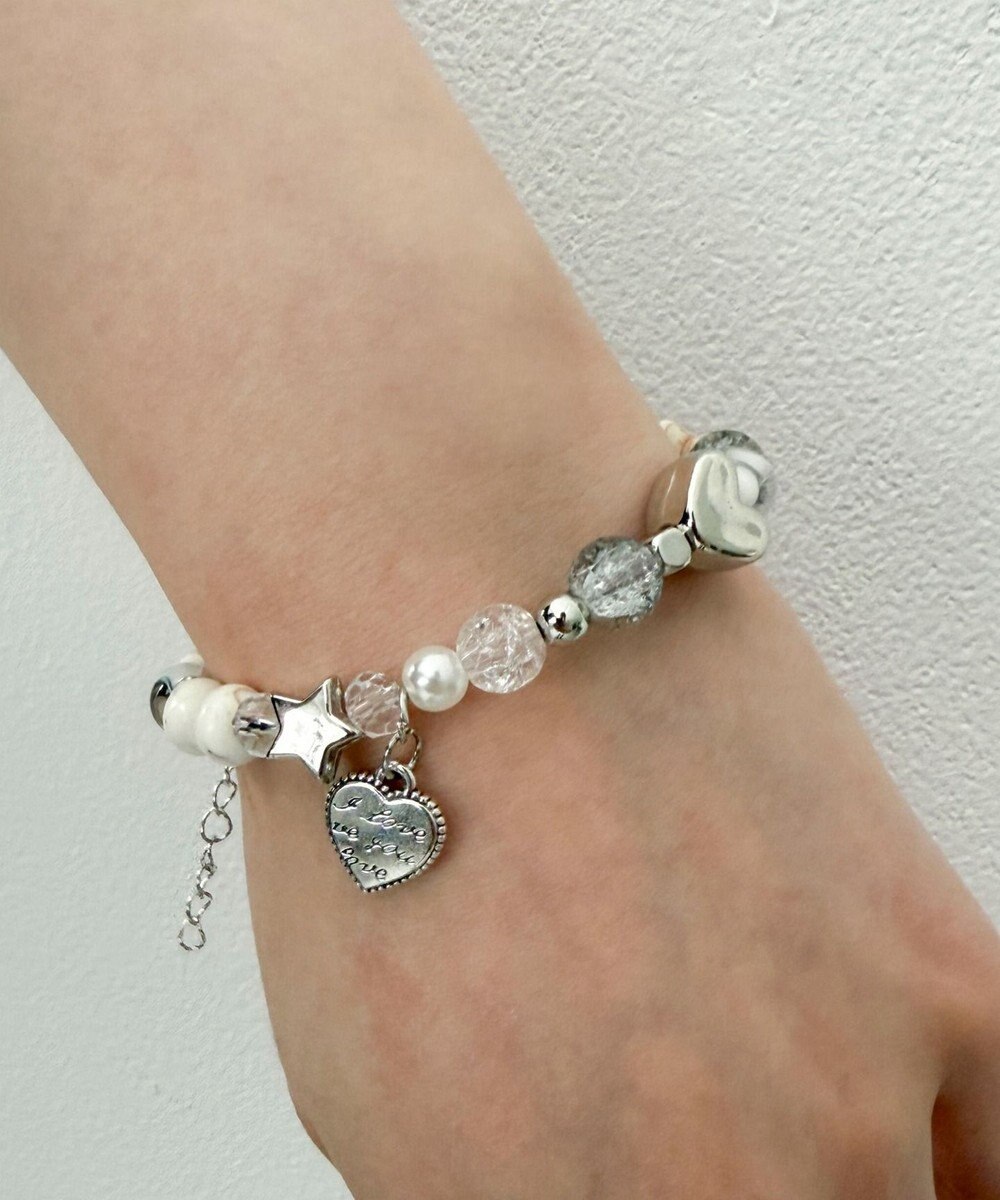 WEGO Lビーズチャームブレス 