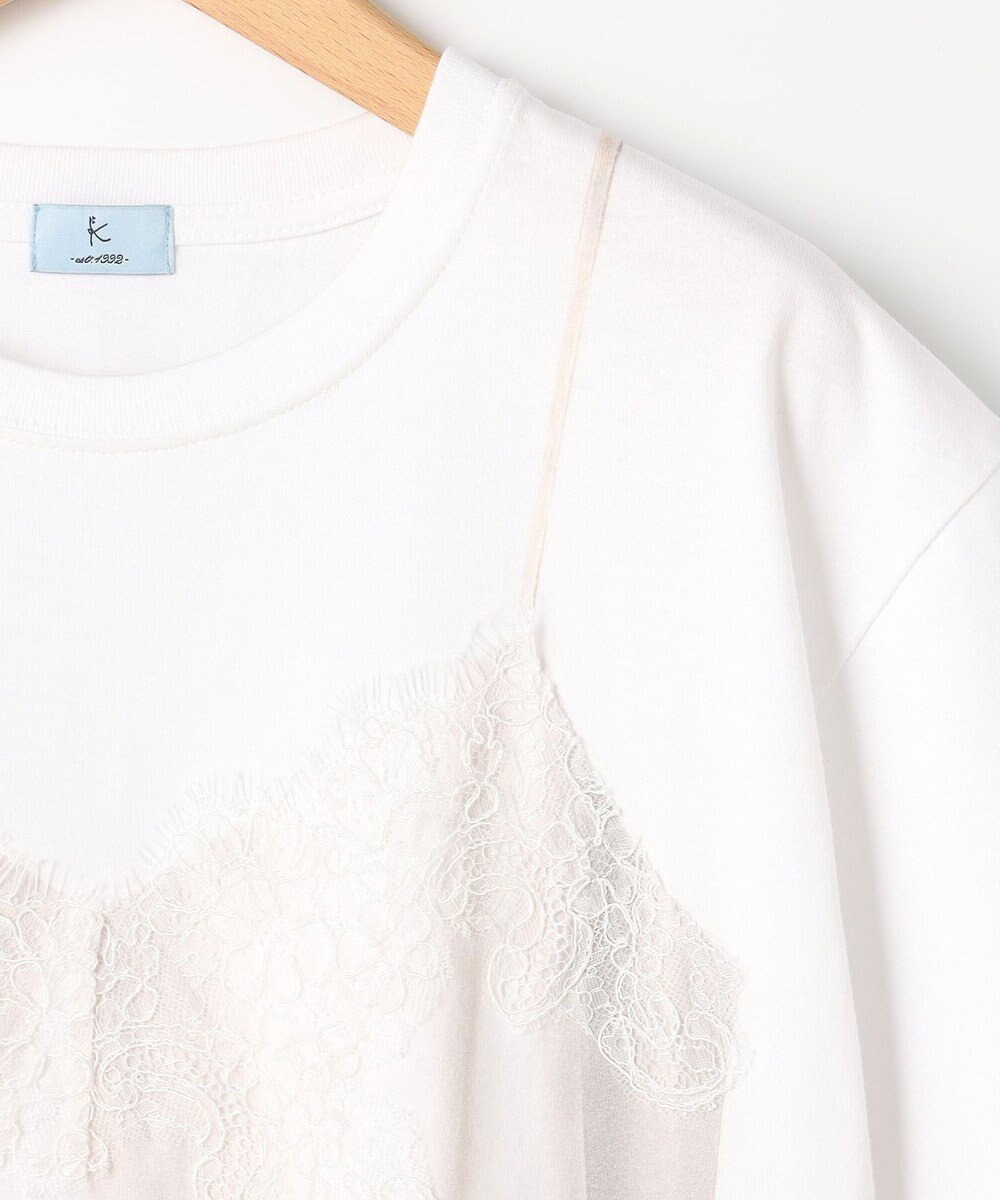 組曲 S 【先行予約・WEB限定】トロンプルイユ レースキャミソール Ｔシャツ 