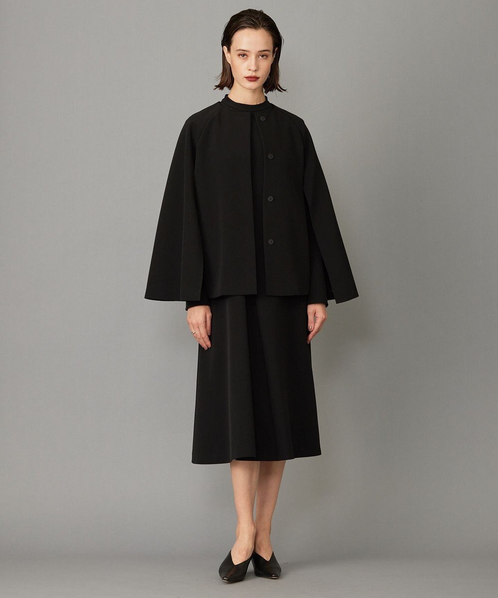 ICB 【洗える・ブラックフォーマル】 TaPeダブルクロス フレアワンピース 