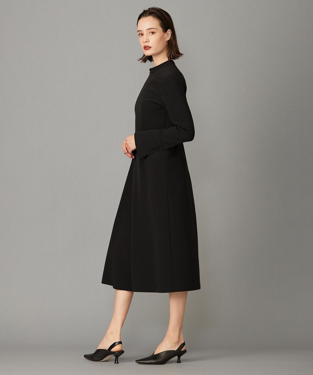 ICB 【洗える・ブラックフォーマル】 TaPeダブルクロス フレアワンピース 