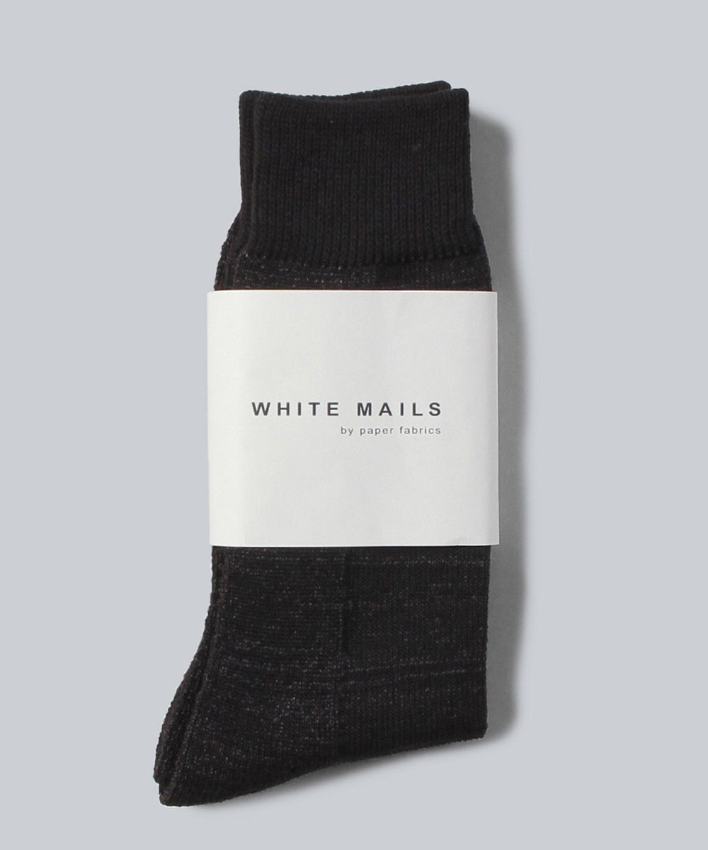 WHITE MAILS PAPER PILE ミドルゲージソックス 