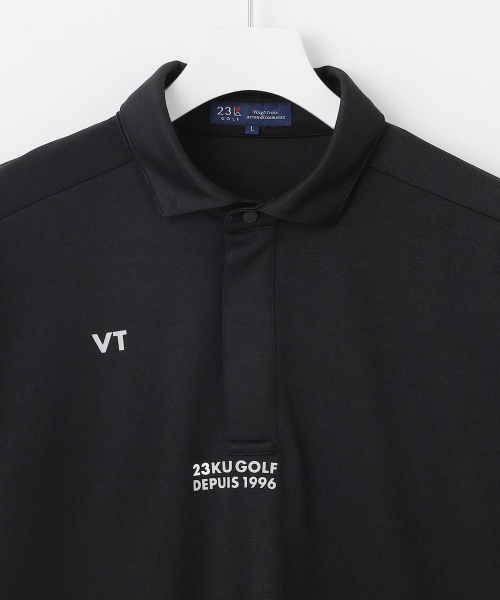 23区GOLF 【MEN】【キングサイズ/吸水速乾/UVカット】ポンチコンビポロシャツ 